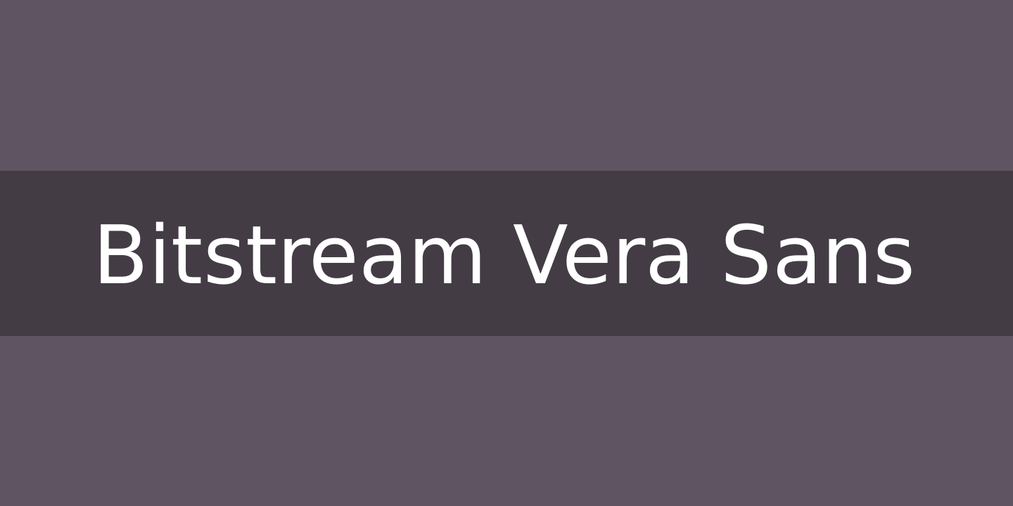 Beispiel einer Bitstream Vera Sans-Schriftart